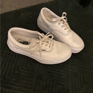 Platform white vans